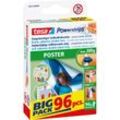 tesa Powerstrips POSTER Big Pack - Doppelseitige Klebestreifen für Poster und Plakate - Selbstklebend und spurlos wieder ablösbar - Bis zu 200 g