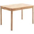 Esstisch MCA LIVING "Oskar" Tische Gr. B/H/T: 120 cm x 76 cm x 80 cm, braun (wildeiche, wildeiche, wildeiche) Esstisch Holz-Esstische Rechteckiger Massivholztisch, wahlweise in Kernbuche oder Wildeiche