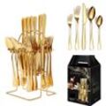 Mutoy Besteck-Set Besteckset,30 Stück Edelstahl Besteck Set 6 Personen,Spiegelpo...