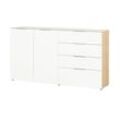 uno Sideboard Levi ¦ weiß ¦ Maße (cm): B: 184 H: 102 T: 42