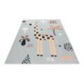 Kinderteppich OBSESSION "My Greta 625" Teppiche Gr. B/L: 115 cm x 170 cm, 6 mm, 1 St., bunt Kinder Kinderzimmerteppiche Spielteppich, bedruckt, Giraffe Motiv, waschbar, Kinderzimmer