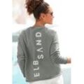 Sweatshirt ELBSAND "Raina" Gr. L (40), grün Damen Sweatshirts mit Logoprint am Rücken, sportlich-casual Bestseller