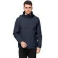 Funktionsjacke JACK WOLFSKIN "STORMY POINT 2L JKT M" Gr. L, blau (dunkelblau) Herren Jacken Trekkingjacken Wasserabweisend & Winddicht Atmungsaktiv