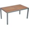 Gartentisch MERXX "rechteckig" Tische Gr. B/H/T: 90cm x 75cm x 150cm, beige (natur, graphit, natur) aus Akazienholz, BxTxH: 90x150x75 cm