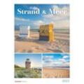 Alpha Edition - Strand & Meer 2025 Bildkalender, 29,7x42cm, Wandkalender mit Feiertagen, drei Bilder pro Monat und 1 Monat pro Seite, internationales