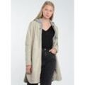 Langjacke MAZE "4202199" Gr. L, beige (greige), Damen, Obermaterial: 100% Lammleder / Innenfutter: 100% Baumwolle / Ärmelfutter: 100% Polyester / Kapuze: 55% Baumwolle, 45% Polyester, Jacken