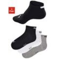 Kurzsocken, schwarz+weiß+grau, Gr.43/46