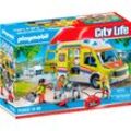 PLAYMOBIL Konstruktionsspielzeug City Life - Rettungswagen mit Licht und Sound