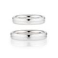 Trauring BRUNO BANANI "Schmuck Geschenk, Ehering Hochzeit Damenring Herrenring" Gr. 53, silber (silberfarben), Fingerringe, 53, 0,01 ct SI = kleine Einschlüsse mit Brillant, Silber 925 (Sterlingsilber), 4mm, wahlweise mit oder ohne Brillant, Made in Germany