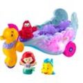 Mattel Spielfigur Little People Disney Prinzessin Ariel Sea Carriage