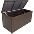 Auflagenbox GARDEN PLEASURE "PATRAS", braun, Stahl, Polyethylen (PE), Polyester, Aufbewahrungsboxen, 122,5x61x60 cm