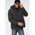 Funktionsjacke POLARINO Gr. 52, schwarz (schwarz (outdoorjacke aus nachhaltigem material)), Herren, Obermaterial: 100% Polyamid. Futter: 100% Polyester. Wattierung: 100% Polyester, Jacken, Wassersäule 3000 mm, verschweißte Nähte