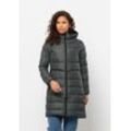 Daunenmantel JACK WOLFSKIN "LENAUPLATZ COAT W" Gr. L (42/44), grün (slate, grün) Damen Mäntel