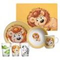 Ritzenhoff & Breker Geschirr-Set mit Kinderbecher Happy Zoo Löwe 7er Set