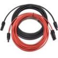 Solarkabel Verlängerungskabel Rot/Schwarz 4 - 6mm² mit montiertem Stecker MC4 2x 4m 4mm²