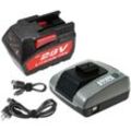 Trade-Shop 2in1 Set: Li-Ion Akku 28V / 2000mAh + Ladegerät mit usb kompatibel mit aeg Milwaukee 48-11-2850, 48-11-1830, 48-11-2850