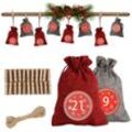 Hengda - Adventskalender zum Befüllen Weihnachtskalender Advent Kalender zum selbst befüllen Deko