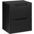 Waschtisch-Unterschrank 50cm, in schwarz, NEWPORT-56-BLACK - schwarz