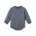 Baby-Sweat-Strampler - Dunkelblau - Baby - Gr.: 50/56