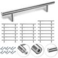 VINGO 50x Stangengriff Bad Küchengriff Möbelgriff Echt Edelstahl Schrank Relinggriff Griff 156x96x12MM