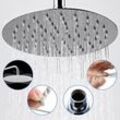 Duschkopf Kopfbrause Edelstahl Regendusche Regenbrause Wellness Brausekopf V304 25cm - Swanew