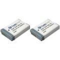 Trade Shop - 2x Trade-Shop Kamera Li-Ion Akku 3,6V 1250mAh kompatibel mit Canon PowerShot SX620 SX720 SX730 SX740