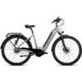 E-Bike SAXONETTE "Quantum Plus" E-Bikes Gr. 50 cm, 28 Zoll (71,12 cm), silberfarben Pedelec, Elektrofahrrad für Damen u. Herren, Cityrad Bestseller