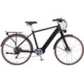 E-Bike EGO MOVEMENT "Classic 25 Cäsar Herren 54 cm Schwarz 28"" E-Bikes Gr. 54 cm, 28 Zoll (71,12 cm), schwarz Pedelec, Elektrofahrrad für Herren, Cityrad