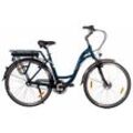 E-Bike MAXTRON "MC 14" E-Bikes Gr. 50 cm, 28 Zoll (71,12 cm), blau (grau) Pedelec, Elektrofahrrad für Damen u. Herren, Cityrad