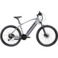 E-Bike ZÜNDAPP "Z808" E-Bikes Gr. 48 cm, 27,5 Zoll (69,85 cm), schwarz (silber, lila) Pedelec, Elektrofahrrad für Damen u. Herren, MTB, Mountainbike