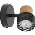 Ledvance - decor spot cork, 1 x 3,4W, 230lm, schwarz, Spotleuchte, verstellbare Köpfe, vielseitig anwendbar, Innenraumspot, austauschbare LED-Lampen,