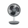 Ventilator Cordless Fan 4W + USB-Kabel - Grau/Silber - Eurom