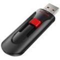 SanDisk USB-Stick Cruzer Glide schwarz, rot 64 GB