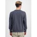 Sweater ALPHA INDUSTRIES "Alpha Industries Men - Sweatshirts Double Layer Sweater" Gr. L, grau (greyblack) Herren Sweatshirts