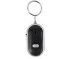 Ej.Life Whistle Key Finder Sprachsteuerung Anti-Lost Device Sound Keychain Locator Finder mit Licht(schwarz)