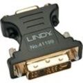 Lindy - Monitoradapter dvi / vga Kompakter kabelloser Adapter zum Anschluss eines VGA-Monitors an eine DVI-I-Schnittstelle mit DVI-I/A-Stecker an