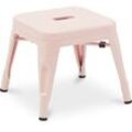 Kinderstuhl Stylix Industriedesign Metall - Neuauflage Pink - Stahl - Pink