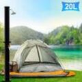 Solardusche Gartendusche Wasserhahn Camping Pooldusche Solar Außendusche 20L (mit Schutzabdeckung) - Swanew