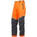 KOX Regenhose wasserdicht / Outdoorhose Aquatex 2.0 Orange/Grau Gr. 50/52 (=M/02)