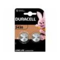 DURACELL Batterie Lithium, Knopfzelle, CR2430, 3V - Electronics, Retail Blister (2-Pack) (152090)