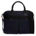 Laptoptasche TOMMY HILFIGER Gr. B/H/T: 40 cm x 32,5 cm x 8 cm, blau (space blue) Damen Taschen