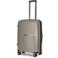 Stratic Reisekoffer Bright + Trolley 66 cm erweiterbar 4 Rollen 65 l - Beige