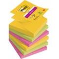 Post-it® Super Sticky Z-Notes Carnival Haftnotizen extrastark R3306SR farbsortiert 6 Blöcke