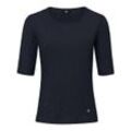 Rundhals-Shirt Modell Velvet Bogner blau