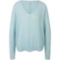 V-Pullover Peter Hahn blau