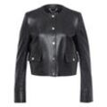 Lederjacke BOSS schwarz