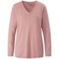 V-Pullover aus 100% Premium-Kaschmir include rosé