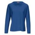 Rundhals-Pullover aus Schurwolle und Kaschmir include blau