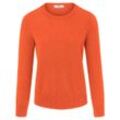 Rundhals-Pullover aus 100% SUPIMA®-­Baumwolle Peter Hahn orange