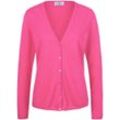 Strickjacke aus 100% Premium-Kaschmir Modell Cora Peter Hahn Cashmere pink